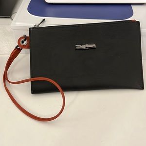 Longchamp Black Wristlet